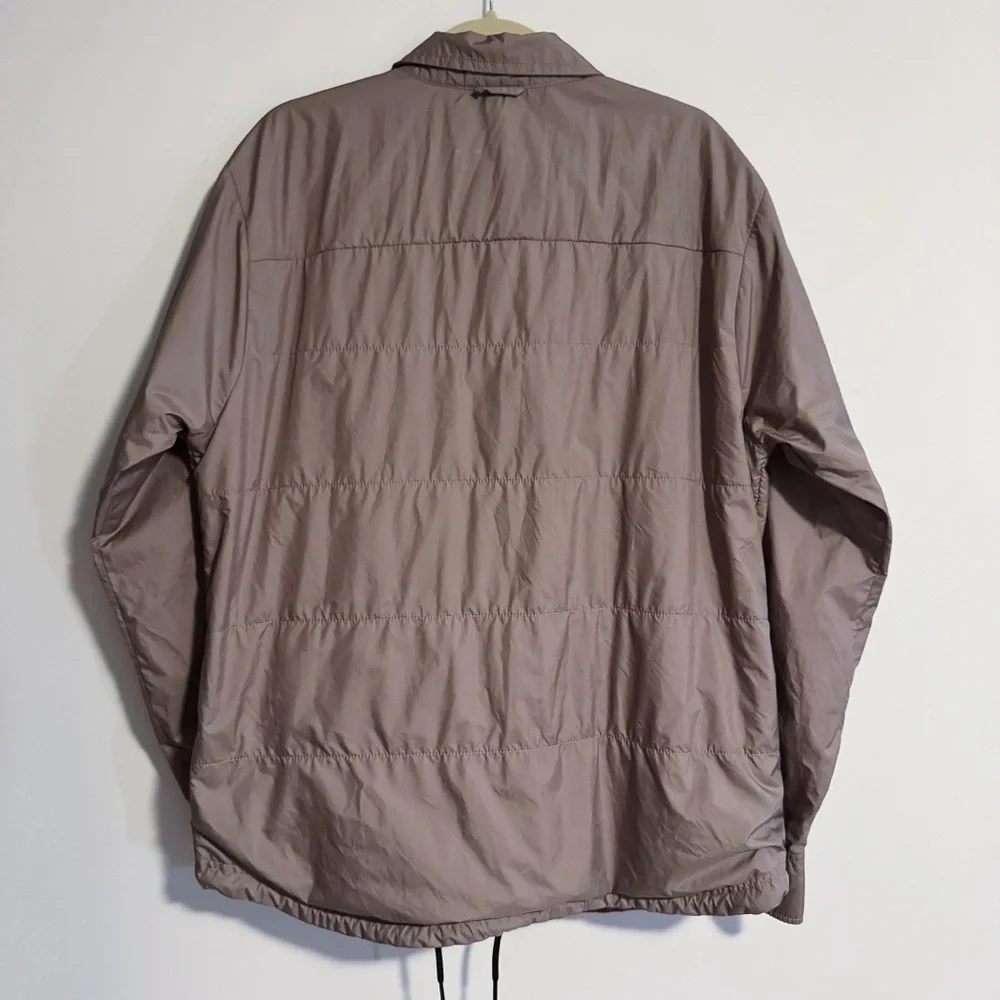 The North Face - Light Brown Quilted Collared Button Down Jacket